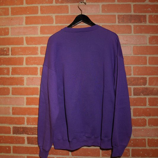 VTG NBA Utah Jazz Purple Logo Crewneck