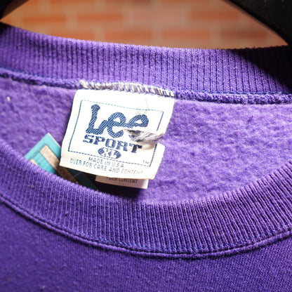 VTG NBA Utah Jazz Purple Logo Crewneck
