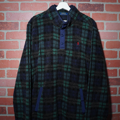 VTG Polo By Ralph Lauren Plaid Fleece Sweater Yesterday's Fits
