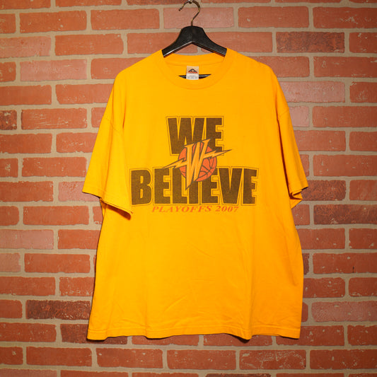 VTG NBA Golden State Warriors 2007 We Believe Playoffs Tee