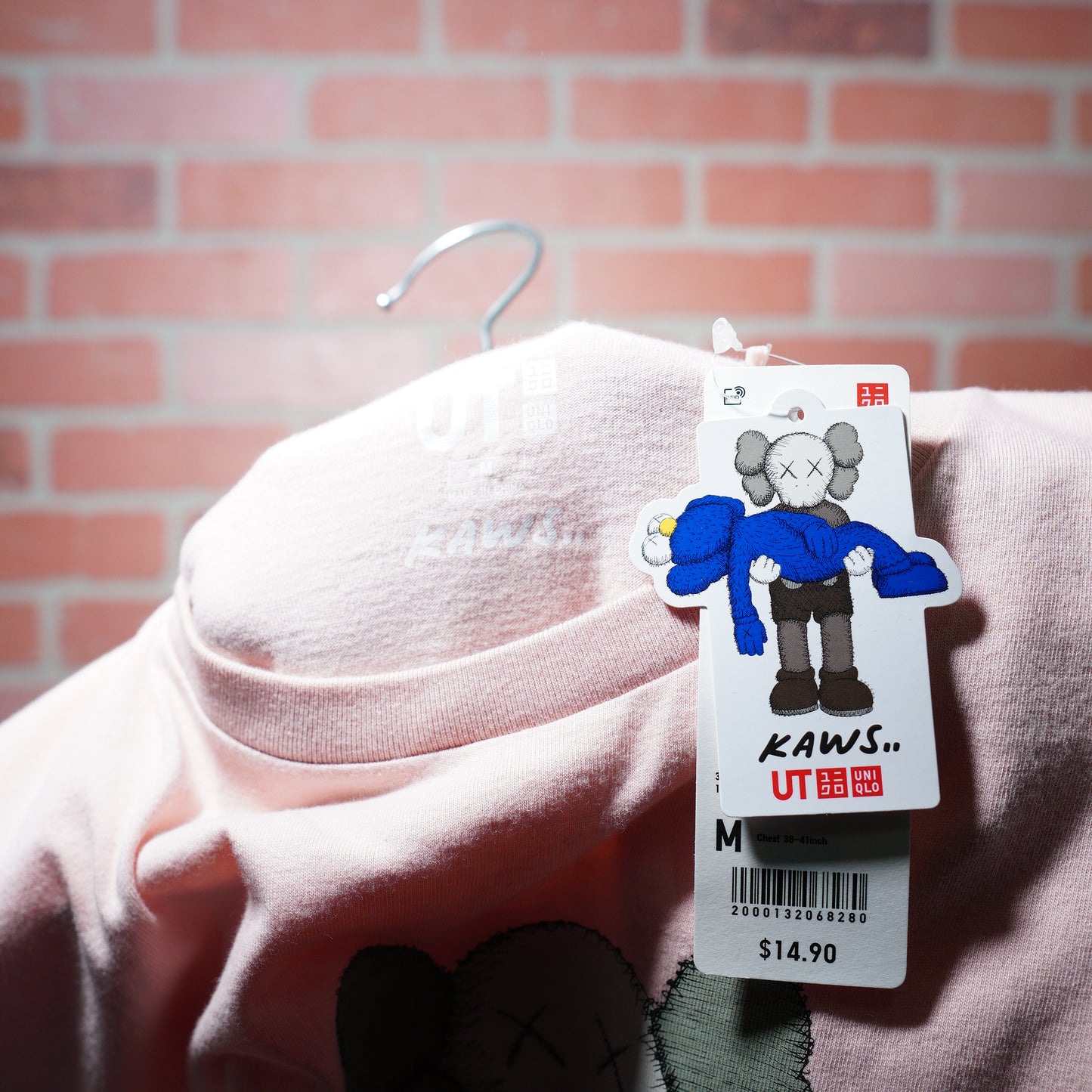 DS Uniqlo X Kaws Pink Companion Tee Yesterday's Fits