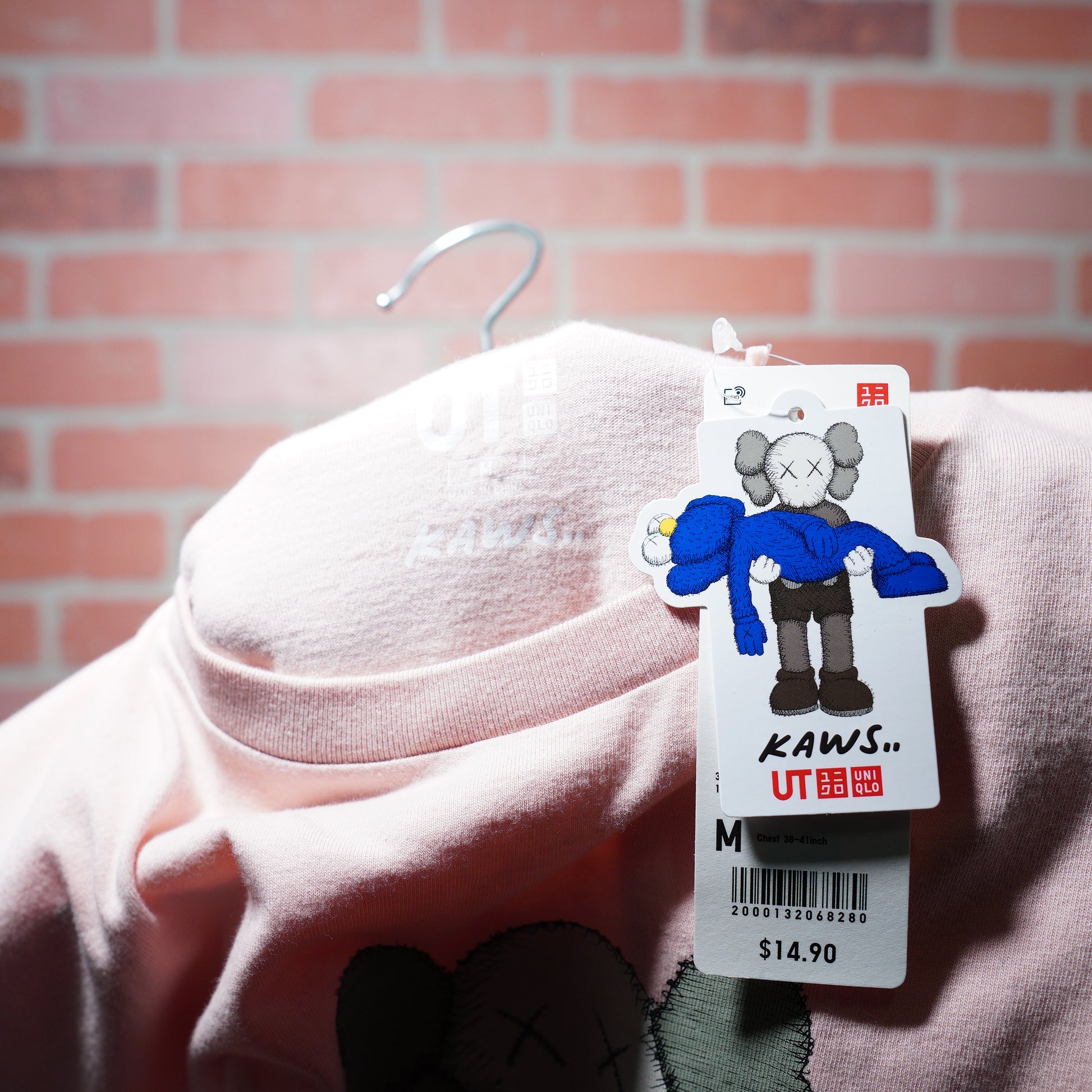 DS Uniqlo X Kaws Pink Companion Tee Yesterday's Fits