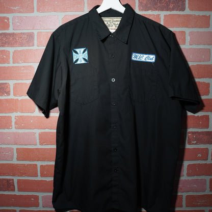 VTG Y2K West Coast Choppers Button-Up Black Shirt Yesterday's Fits