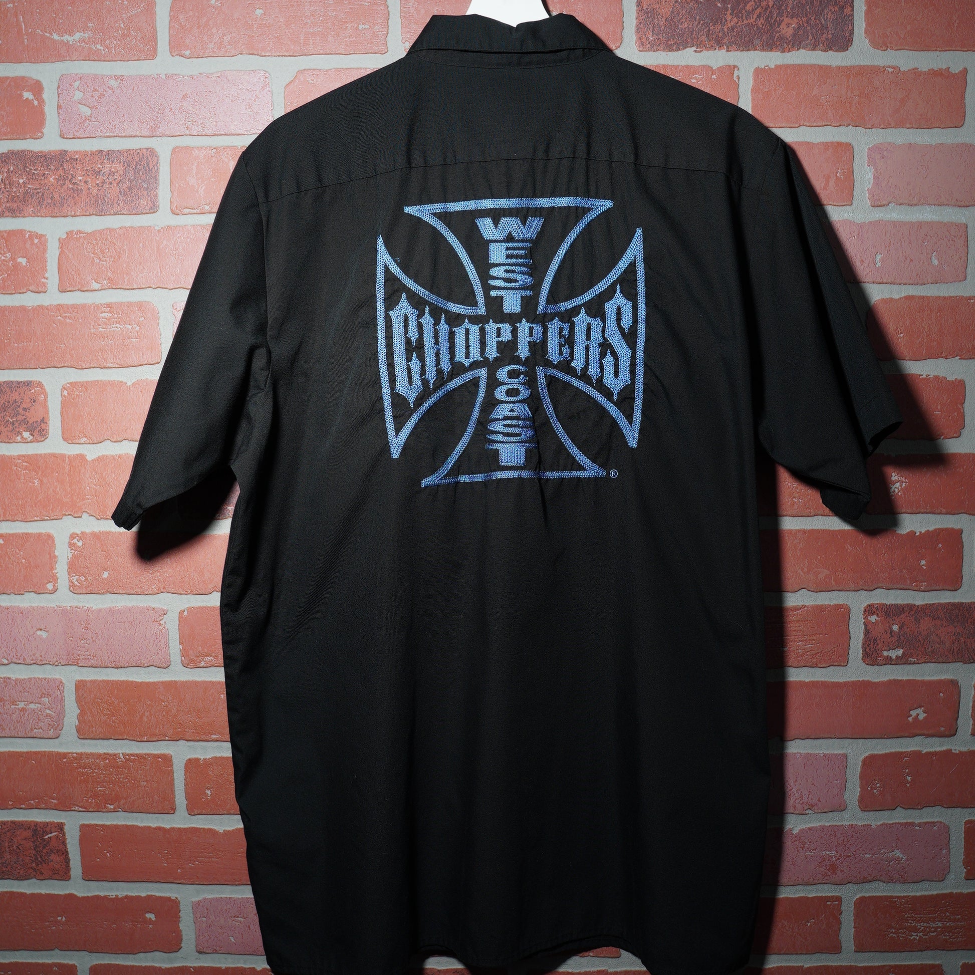 VTG Y2K West Coast Choppers Button-Up Black Shirt Yesterday's Fits