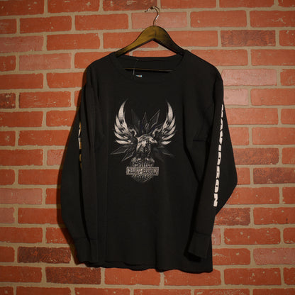 VTG Harley-Davidson Waffle L/S Decatur Tee