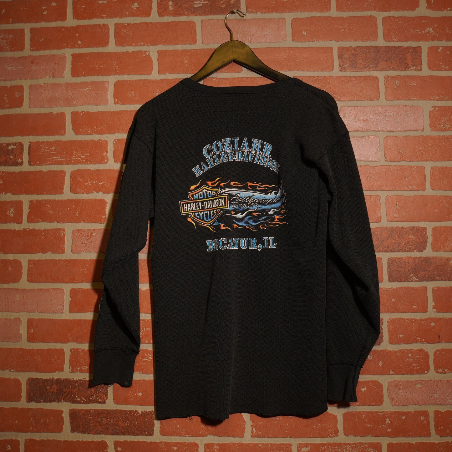 VTG Harley-Davidson Waffle L/S Decatur Tee