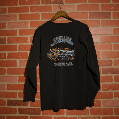 VTG Harley-Davidson Waffle L/S Decatur Tee