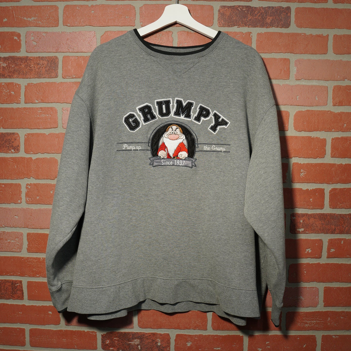 VTG Disneyland Grumpy Grey Crewneck