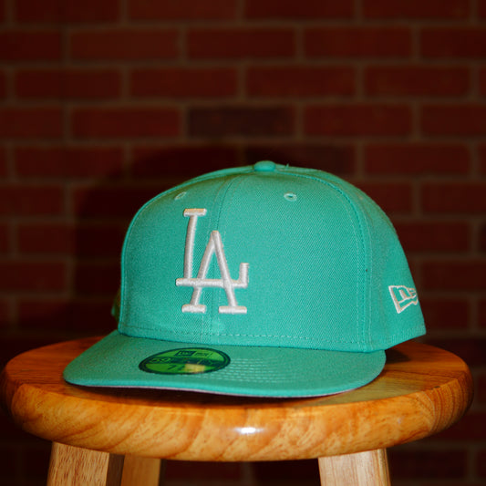 MLB Los Angeles Dodgers Teal World Series Fitted Hat