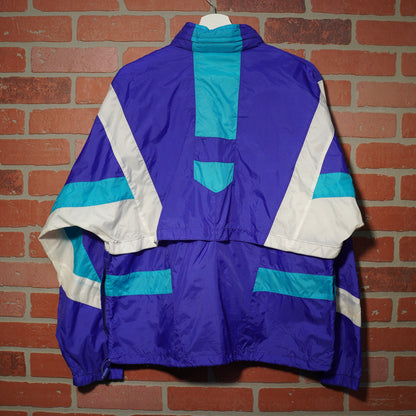 VTG 90's Nike Purple/Teal Zip-Up Windbreaker Jacket