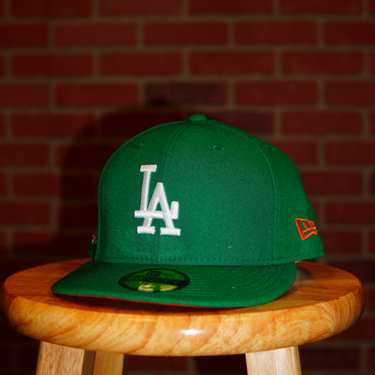 MLB Los Angeles Dodgers Green 100th Anniversary Fitted Hat