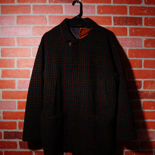 VTG Wool Plaid Button-Up Jacket