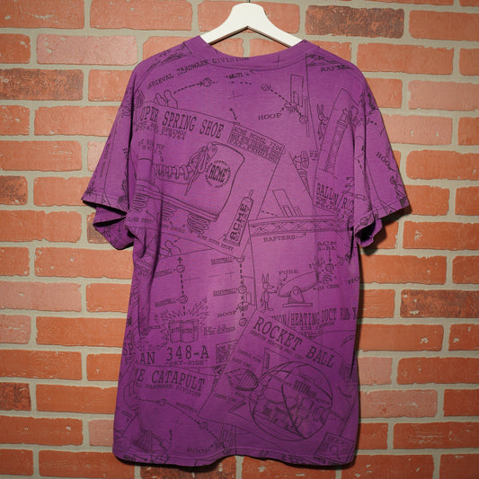 VTG 1994 NBA Phoenix Suns AOP Looney Tunes Wile E. Coyote Tee