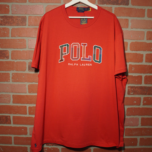 Polo By Ralph Lauren Red Plaid Logo Tee