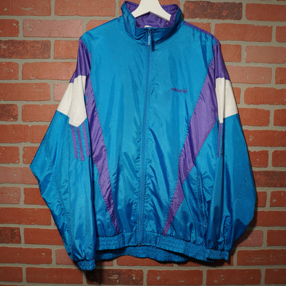 VTG 90's Adidas Zip-Up Light Blue/Purple Windbreaker Jacket