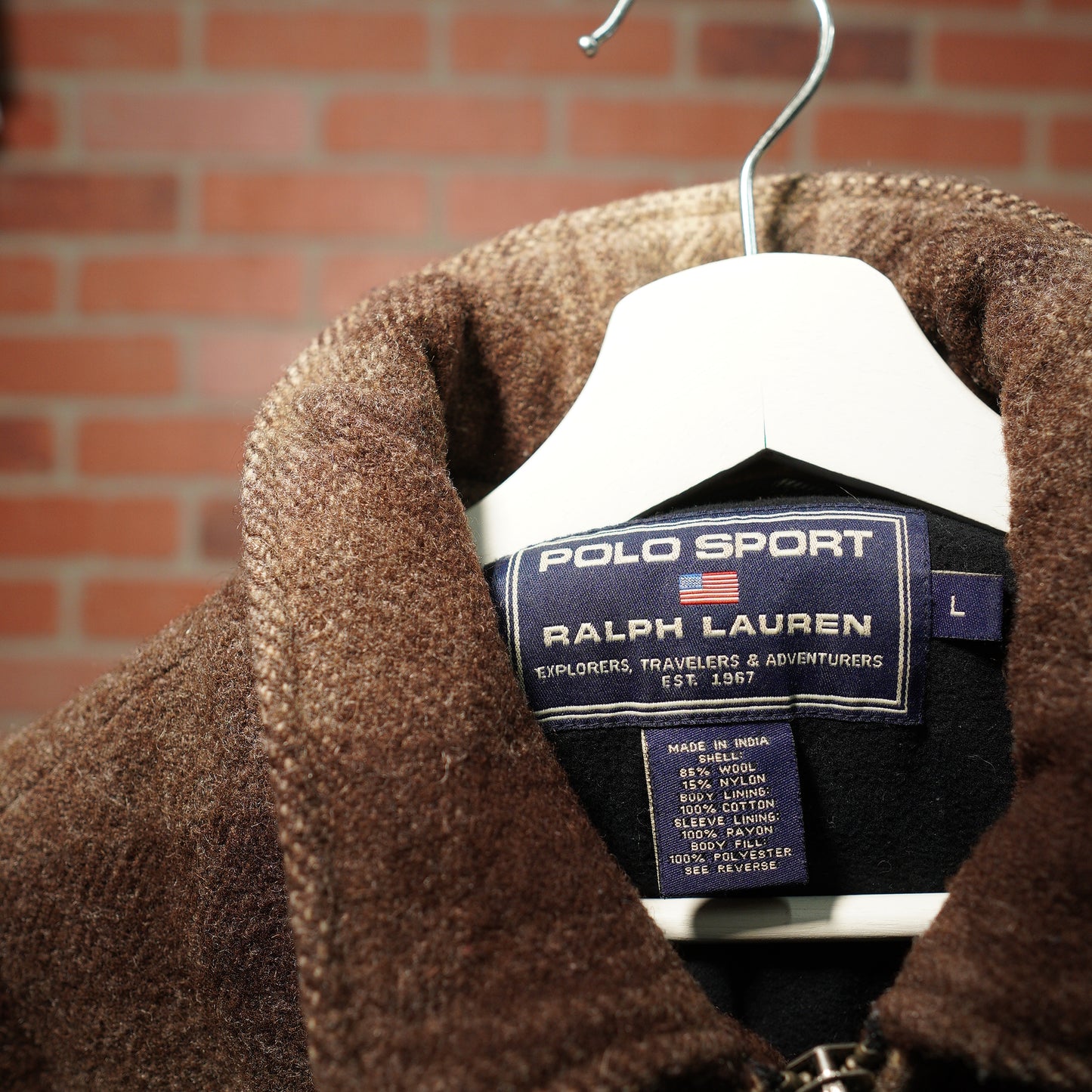 VTG Polo Sport Ralph Lauren Plaid Wool Coat