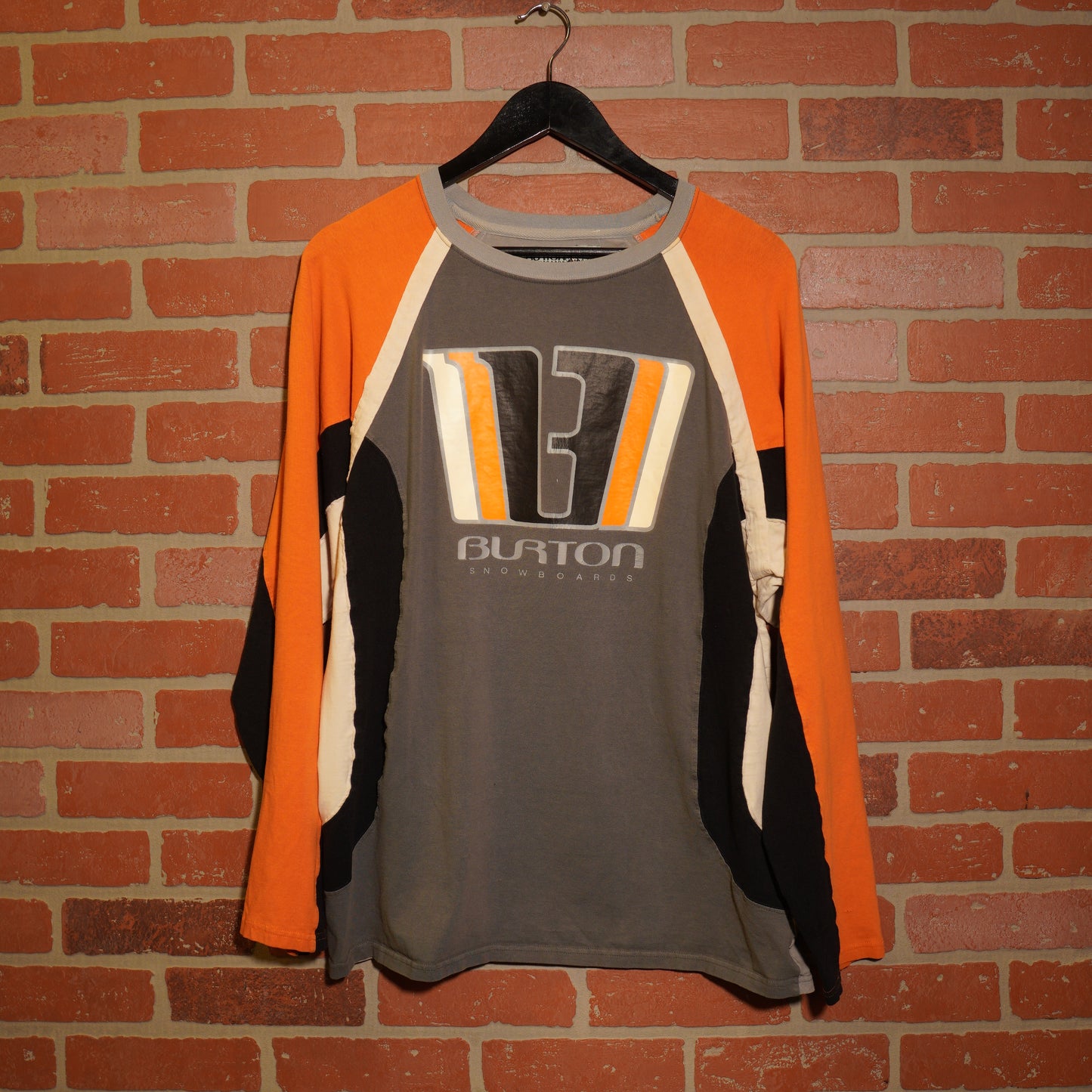 VTG Burton Snowboards L/S Orange/Grey Tee