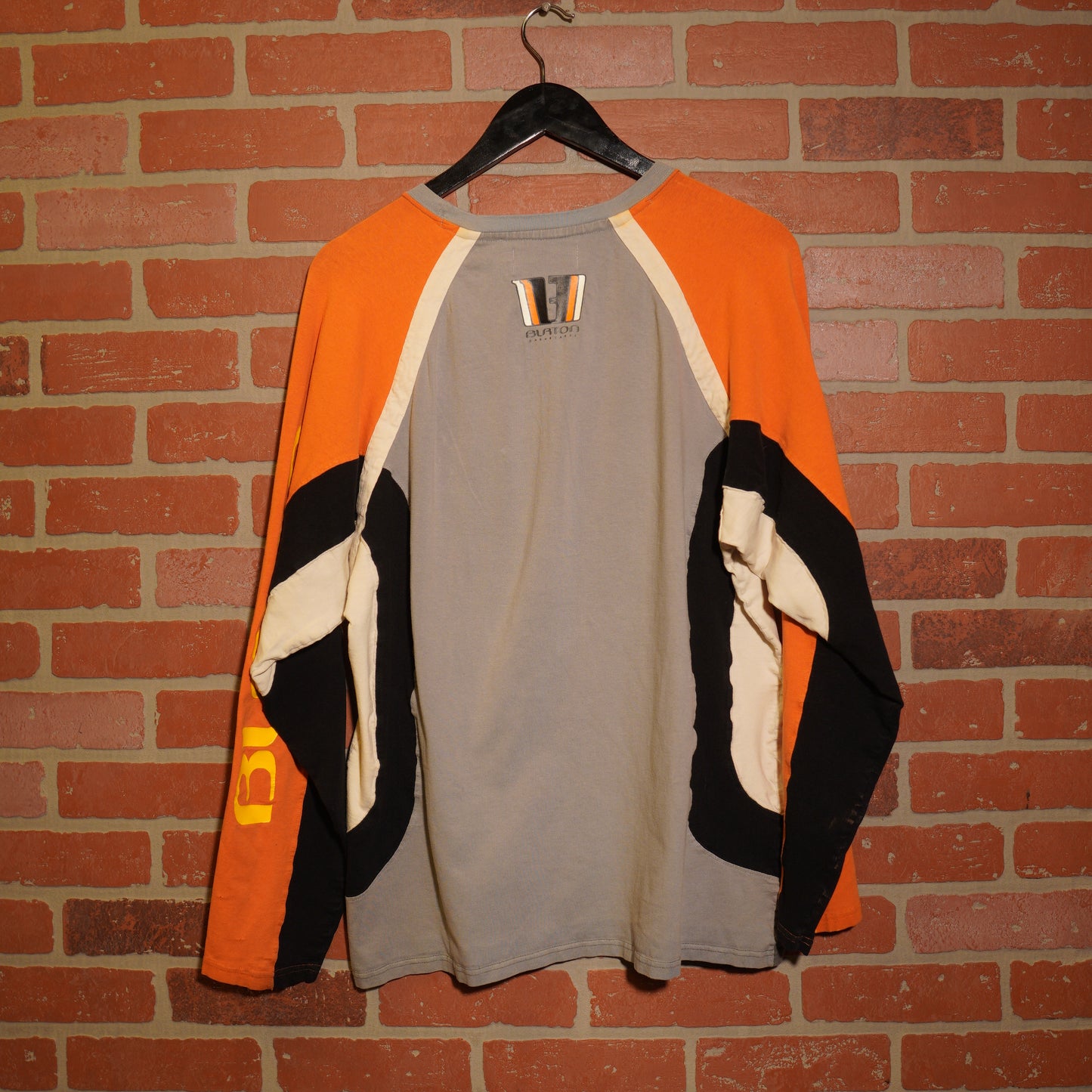 VTG Burton Snowboards L/S Orange/Grey Tee