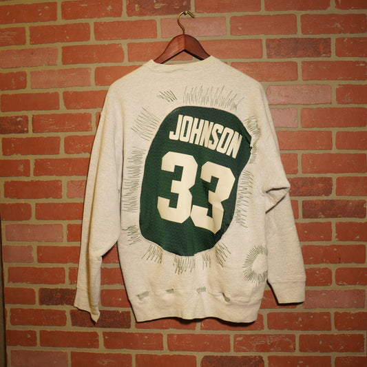 Trevs1of1 Custom Michigan State Jersey Crewneck