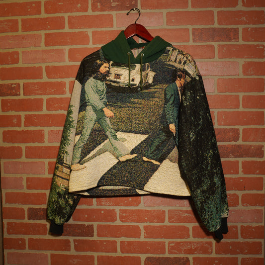 Trevs1of1 Custom Vintage The Beatles Abby Road Blanket Hoodie