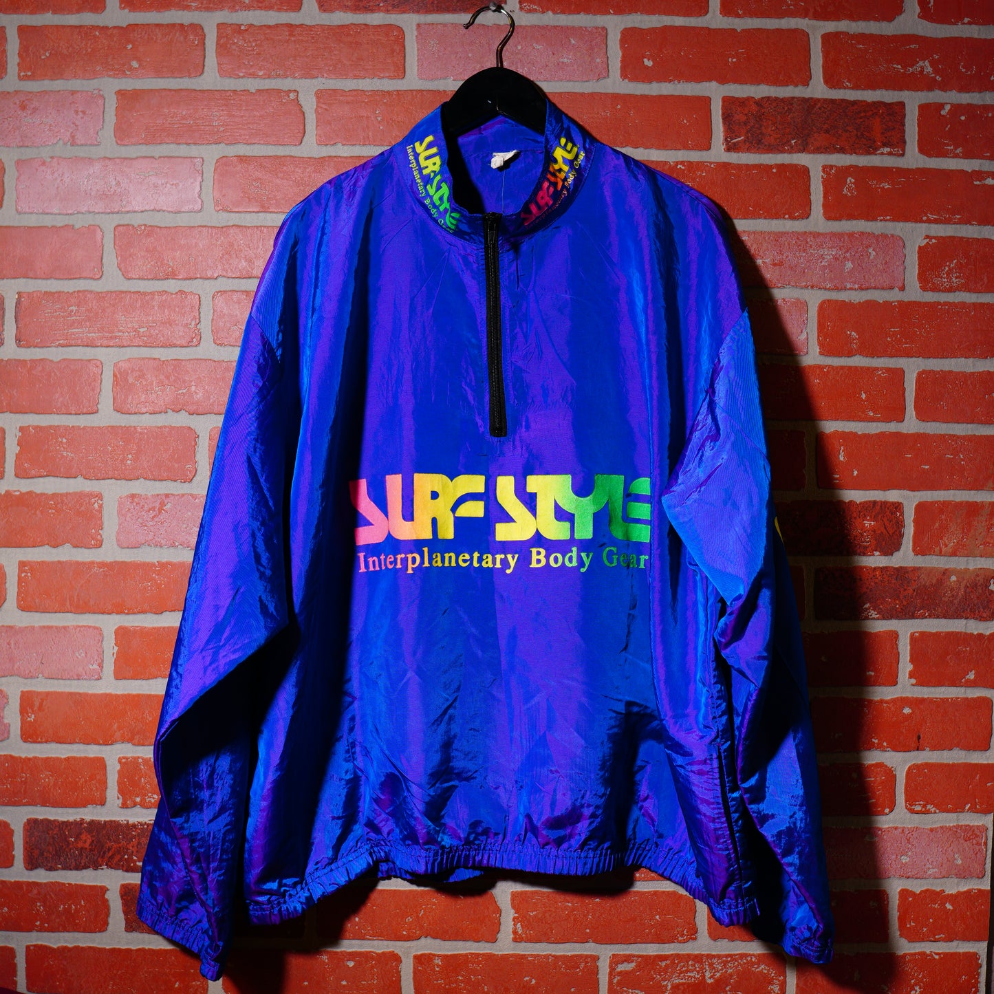 VTG Surf Style Quarter-Zip Purple Jacket