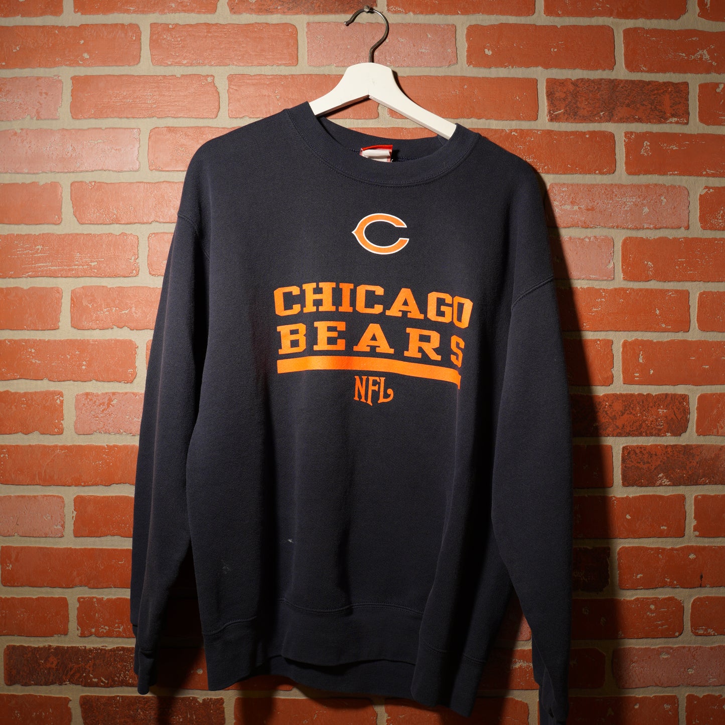 VTG NFL Chicago Bears Navy Crewneck