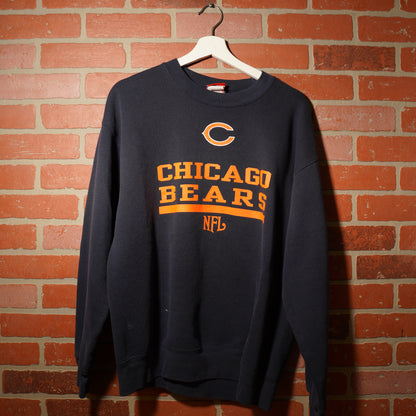 VTG NFL Chicago Bears Navy Crewneck