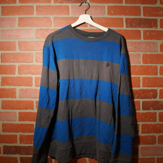 VTG Volcom Blue/Grey Stripe L/S Tee