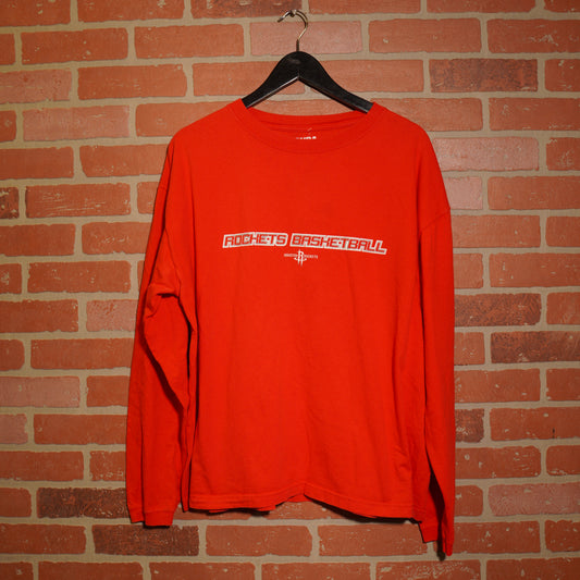VTG NBA Houston Rockets L/S Red Tee