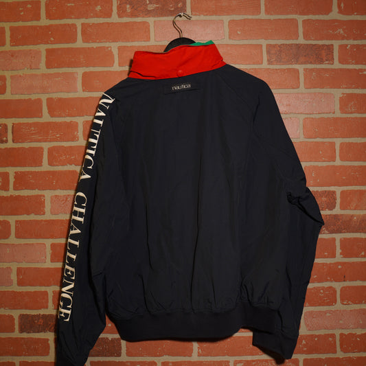 VTG Nautica Navy/Red Zip-Up Shell Jacket