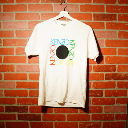 Kenzo White Logo Square Tee