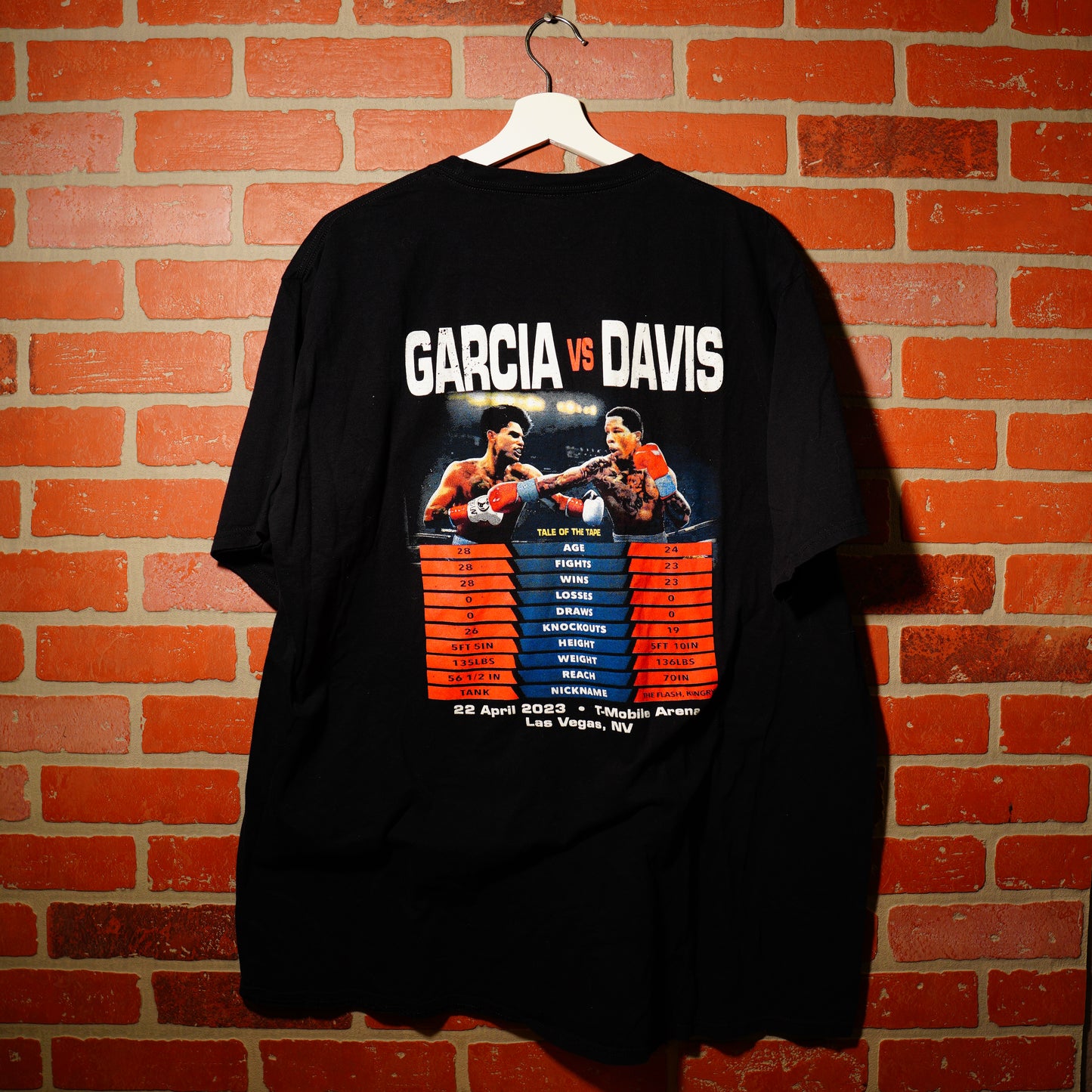 Garcia Vs. Davis Tale of the Tape Fight Night Tee