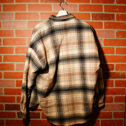 VTG Plaid Zip-Up Shirt