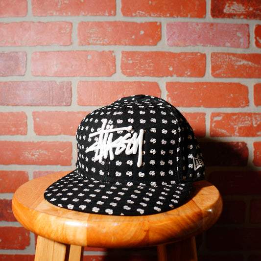 New Era Stussy Peace And Prosperity AOP Fitted Hat