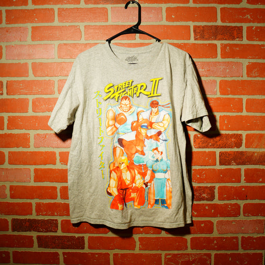 Street Fighter II Grey Tee