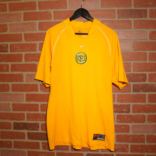 VTG Nike Real Madrid FC Yellow Soccer Kit Jersey
