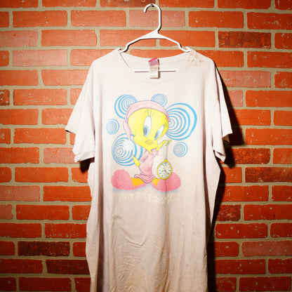 VTG Distressed Looney Tunes Tweety Bird Long Tee