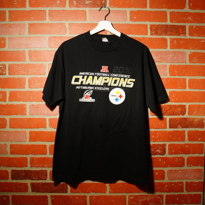 VTG 2010 NFL Pittsburgh Steelers AFC Champs Tee