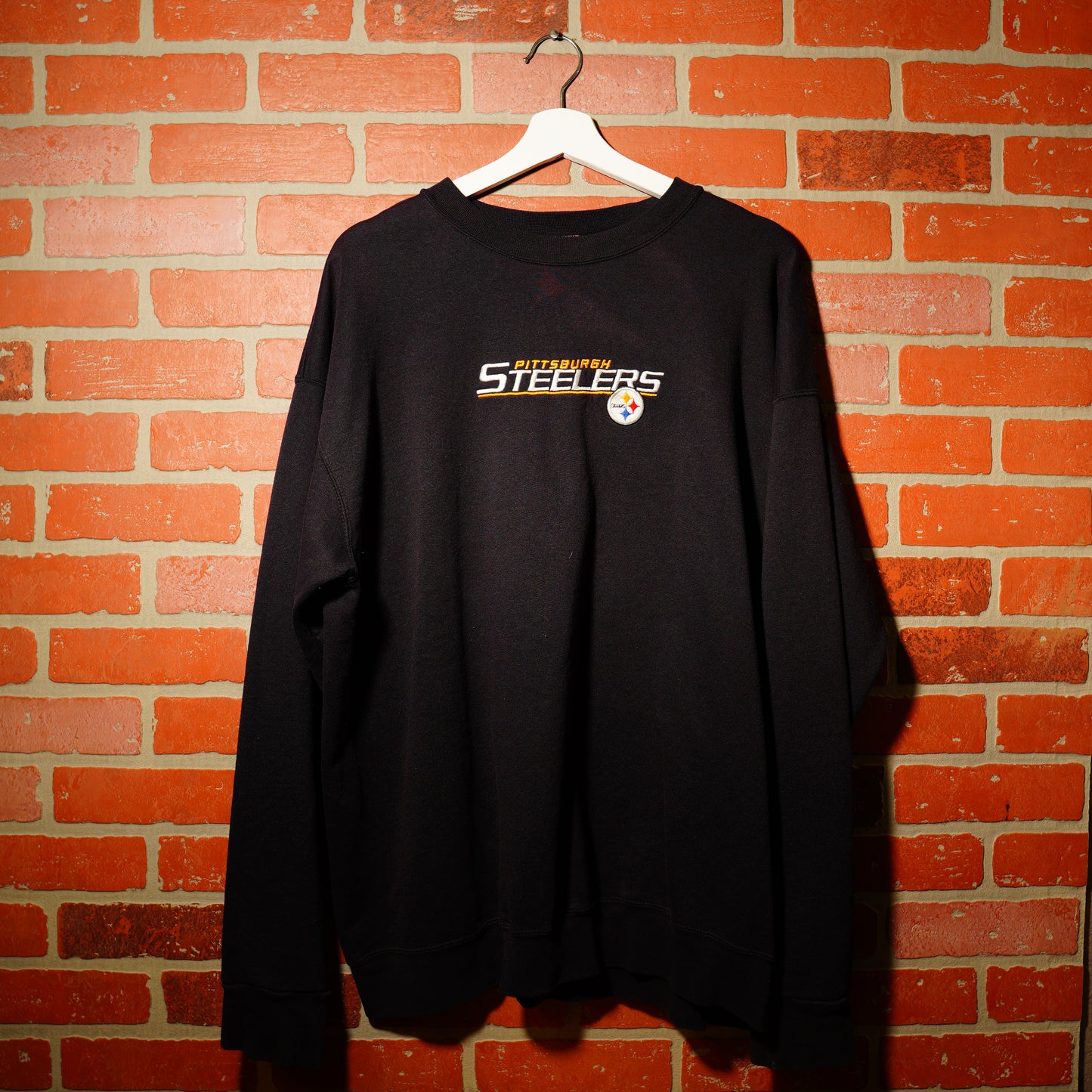 VTG NFL Pittsburgh Steelers Black Crewneck