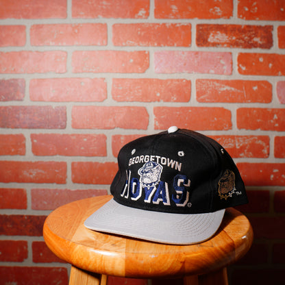 VTG Stained Georgetown Hoyas Snapback Hat
