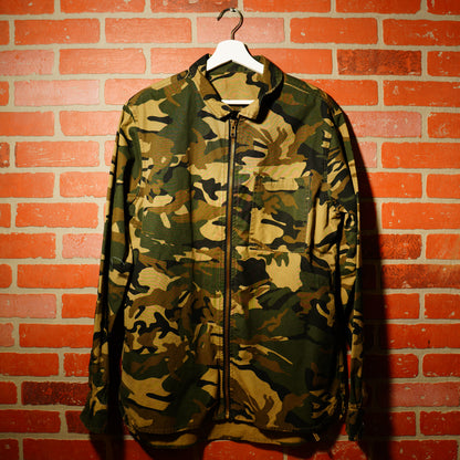 VTG Green Camo Zip-Up Jacket