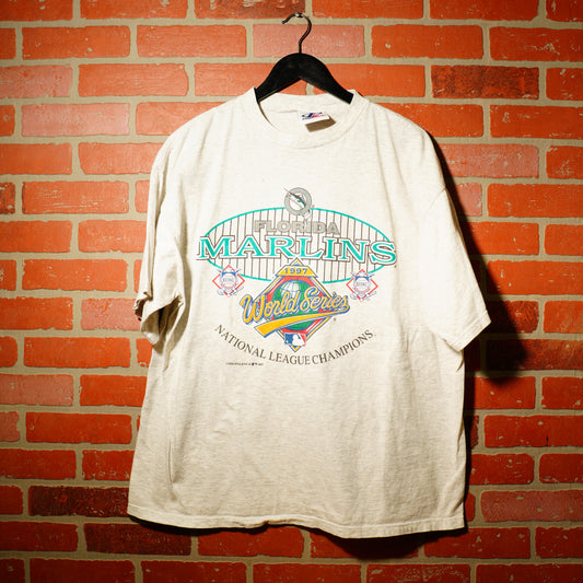 VTG 1997 MLB NL Champs Florida Marlins Tee