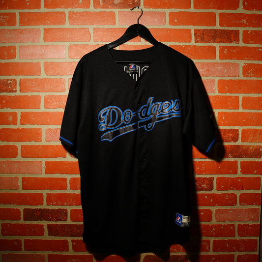 MLB Los Angeles Dodgers Puig Black Jersey