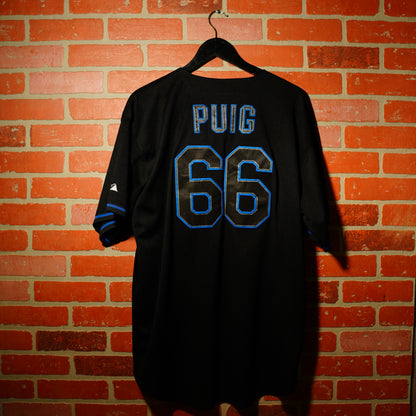 MLB Los Angeles Dodgers Puig Black Jersey