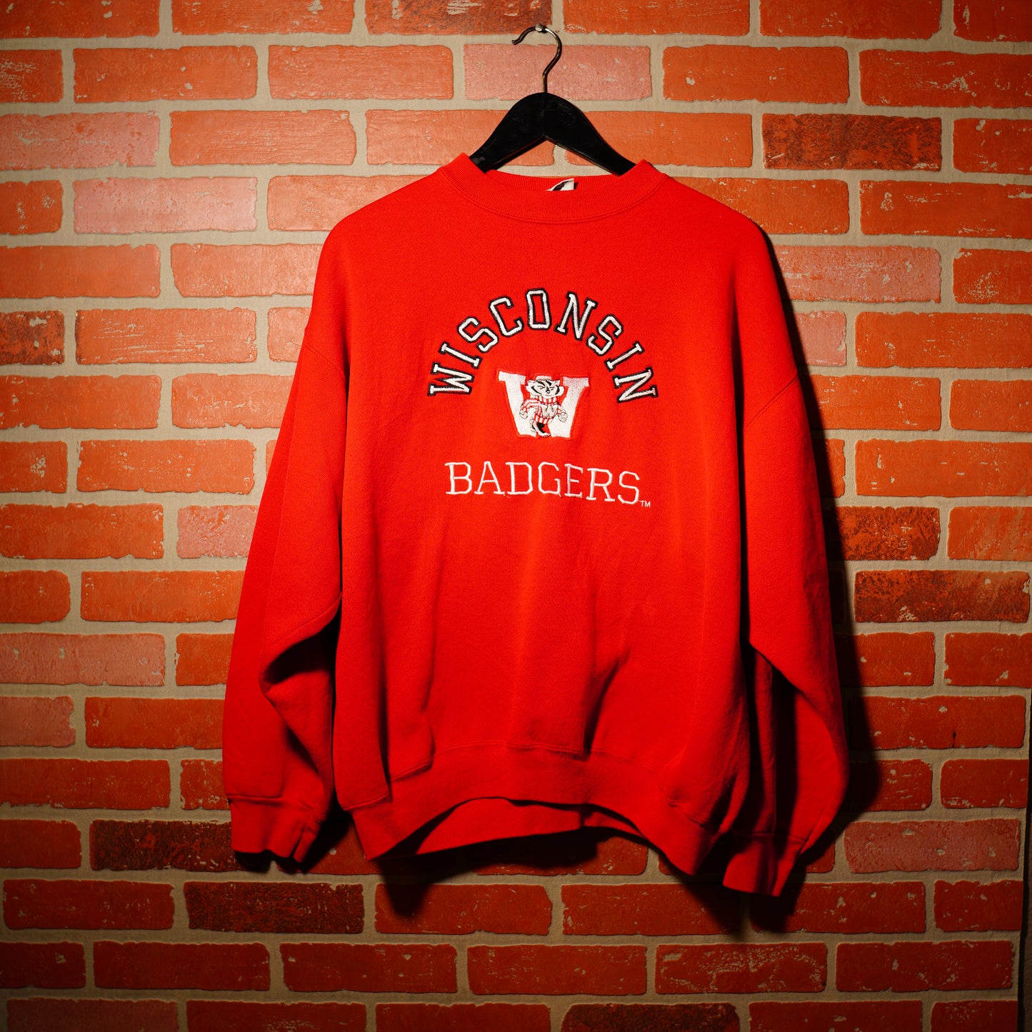 VTG Wisconsin Badgers Red Crewneck