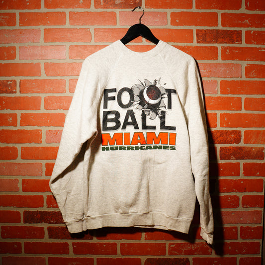 VTG Miami Hurricanes Football Crewneck