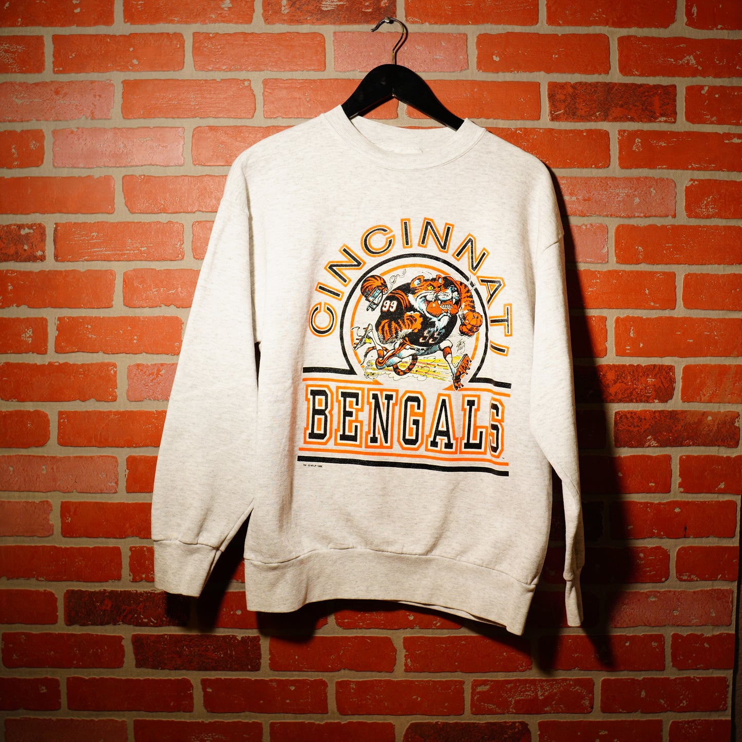 VTG 1996 NFL Cincinnati Bengals Grey Crewneck