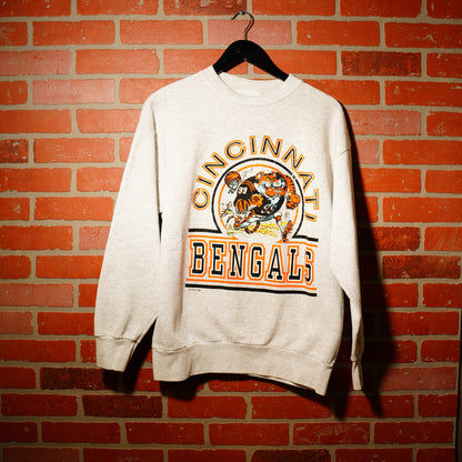 VTG 1996 NFL Cincinnati Bengals Grey Crewneck