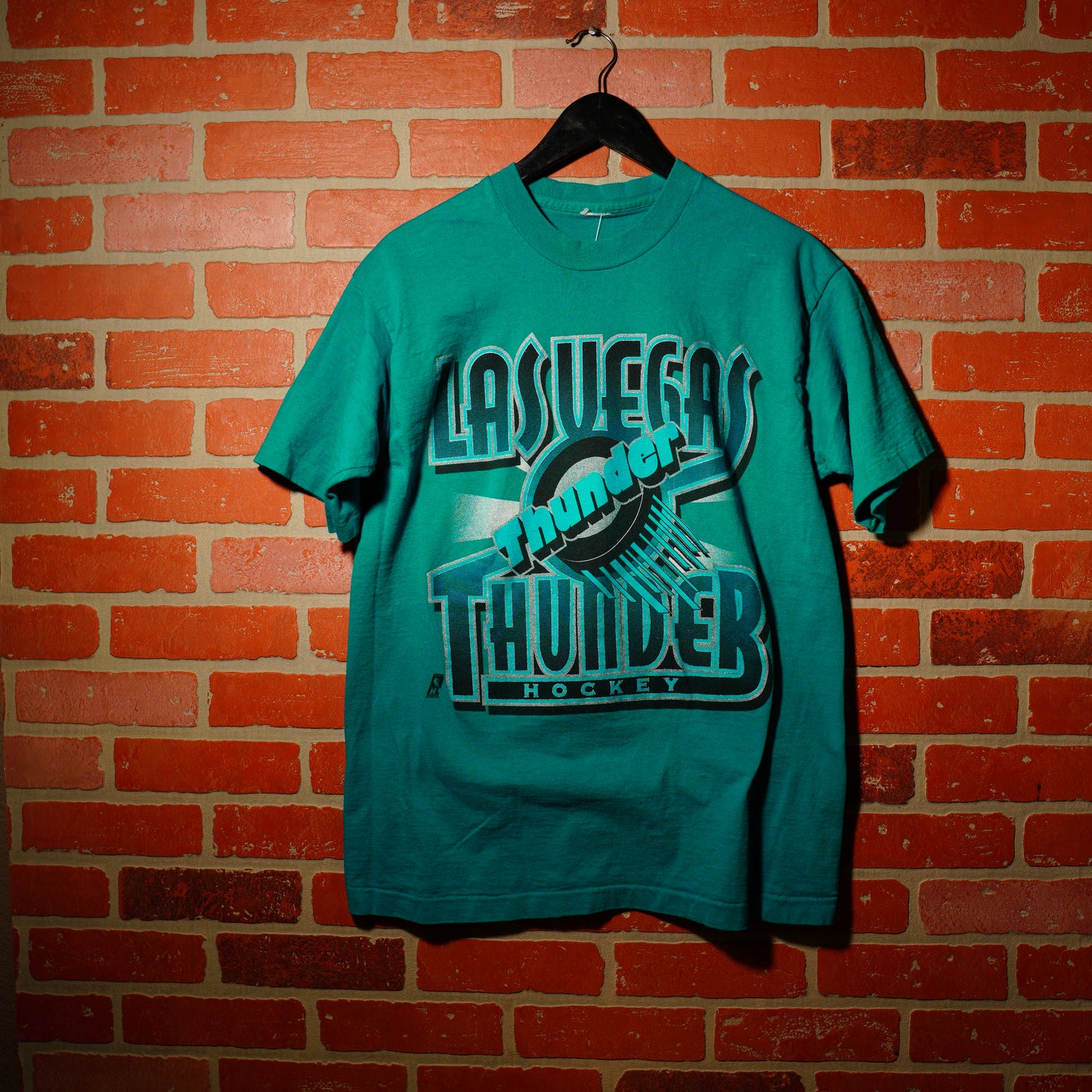 VTG IHL Las Vegas Thunder Teal Blue Tee