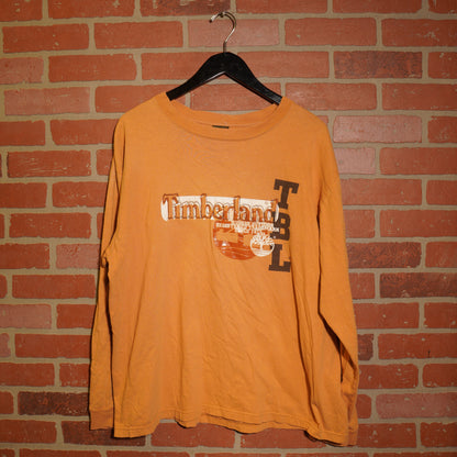 VTG Y2K Timberland L/S Orange Tee